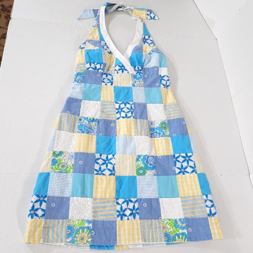 Lilly Pulitzer Prussia Patch Patchwork Marlon Hal… - image 1